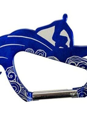Surfer Carabiner Aluminum clip onto Beach bag,sunglass case, cruise gear